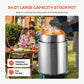 84qt Stainless Steel Stockpot with Strainer Basket