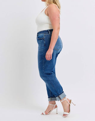 Judy Blue - Calça Jeans Boyfriend Cintura Média