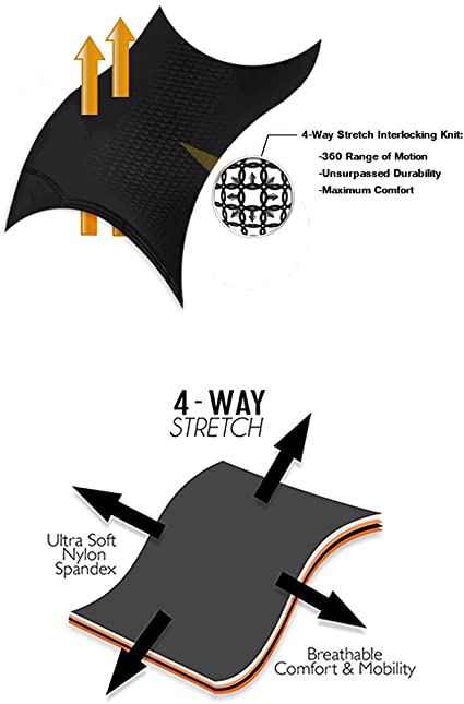 Faixa de compressão e suporte InstaSlim masculina, preta, tamanho grande