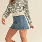 &Merci - Floral Pattern Knit Sweater