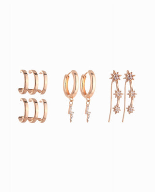 Nicole Miller - Women's Motif Trio Earring Set