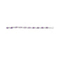 .925 Sterling Silver Oval Purple Amethyst and Diamond Infinity Link Bracelet (I-J Color, I1-I2 Clarity) - 7" Inches