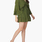 America & Beyond - Women's Mer's Olive Sparkle Mini Dress