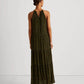 Ralph Lauren - Ocelot-print Crinkle Georgette Halter Dress