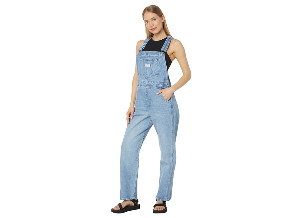 Macacão feminino Levi's Premium Vintage Overall, peça única, azul, tamanho GG