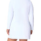 Spanx - Contour Rib Long Sleeve Zip Front Dress