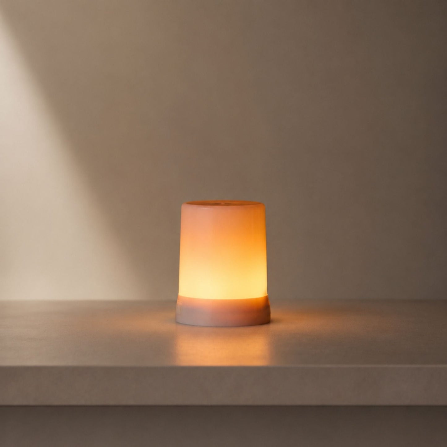 LED FIA Flame Designer Candle with ORANGE Hue 3"H