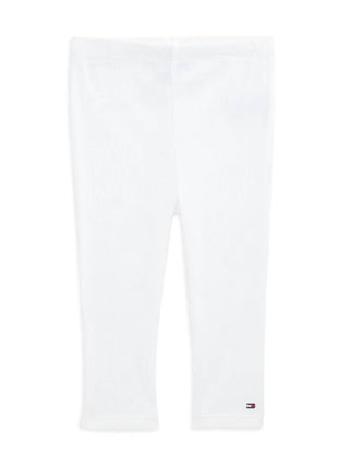Tommy Hilfiger - Conjunto de 2 peças de blusa floral e legging capri para meninas