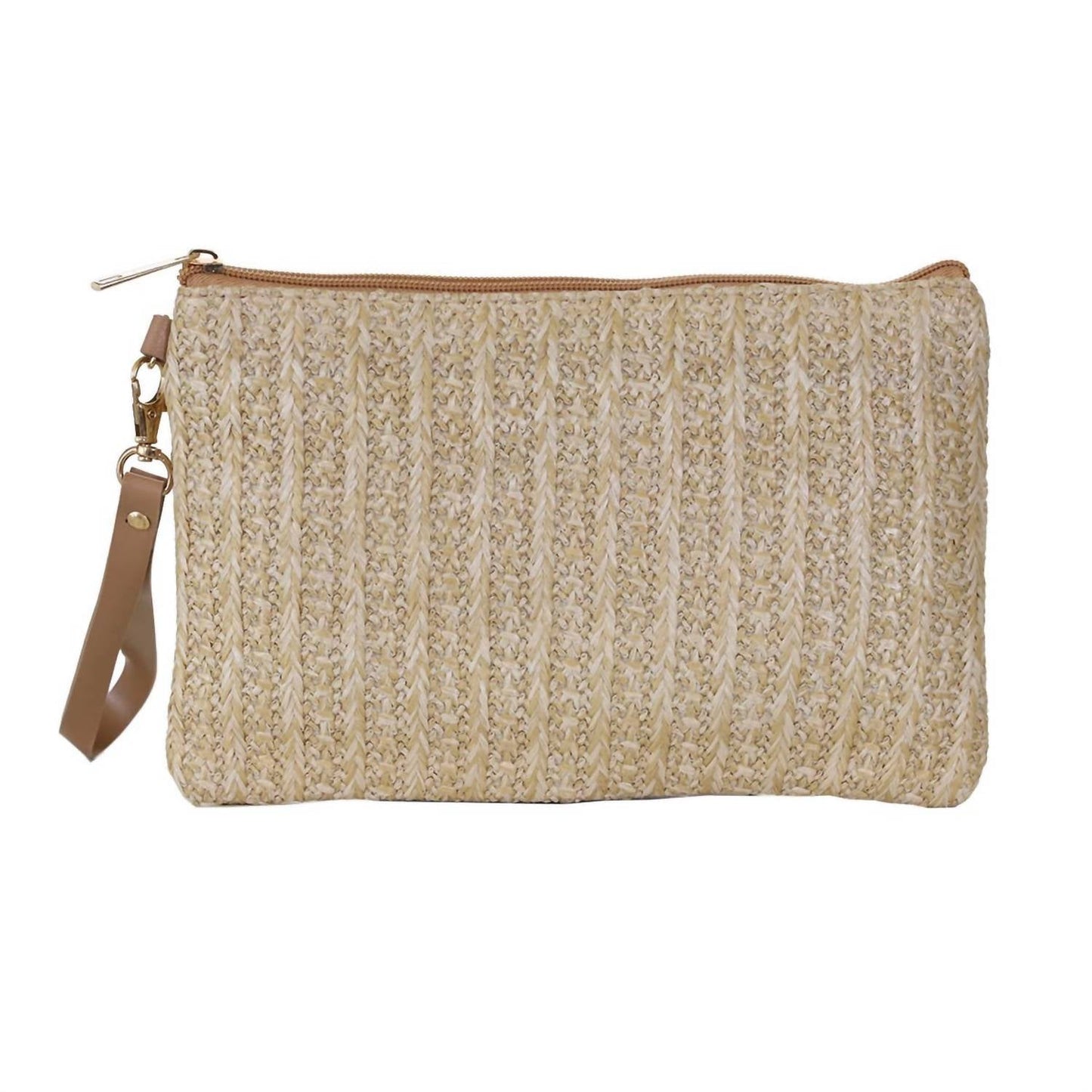 22Tote - Women's Straw Wristlet Clutch Bag