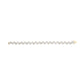 10k Yellow Gold 5.00 Cttw Round-Cut and Baguette-Cut Diamond Floral Link 7.25" Bracelet (I-J Color, I2-I3 Clarity)