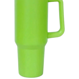 Trendsi - Copo de Aço Inox com Alça e Canudo