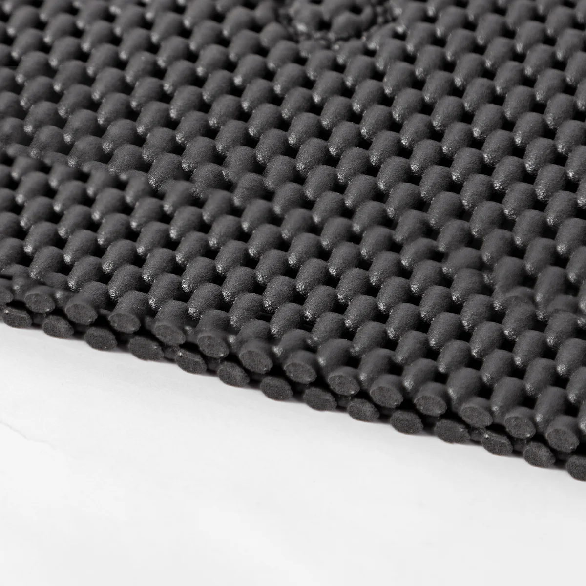 Tapete de banho de espuma dupla antiderrapante de 36 pol. x 17 pol. com 58 ventosas - 3 cores