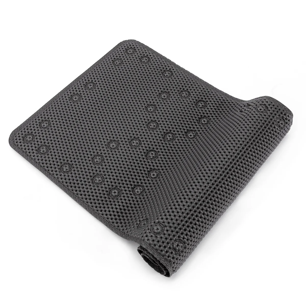 Tapete de banho de espuma dupla antiderrapante de 36 pol. x 17 pol. com 58 ventosas - 3 cores