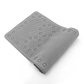 Tapete de banho de espuma dupla antiderrapante de 36 pol. x 17 pol. com 58 ventosas - 3 cores