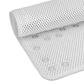 Tapete de banho de espuma dupla antiderrapante de 36 pol. x 17 pol. com 58 ventosas - 3 cores