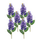 Varigated purple lilac flower stem (set of 6)