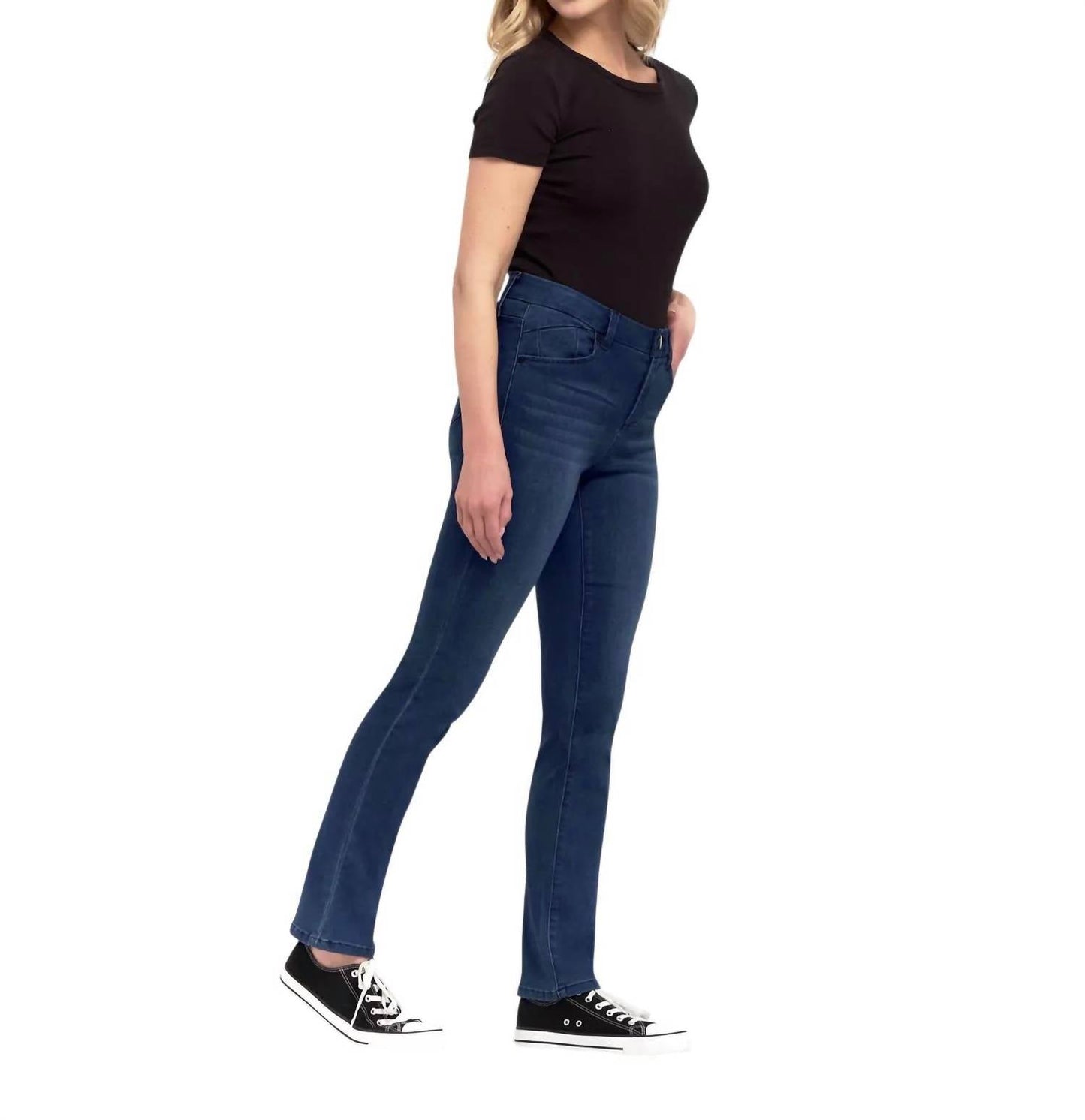 1822 Denim - Sheila Mid-rise Slim Straight Jeans