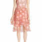Alice + Olivia - Striped Organza Waterfall Ruffle Dress