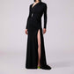 Carolina Herrera - Long-sleeved Draped Gown