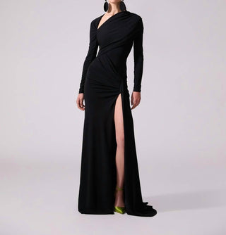 Carolina Herrera - Long-sleeved Draped Gown