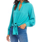 Karen Kane - Long Sleeve Tie-Front Top