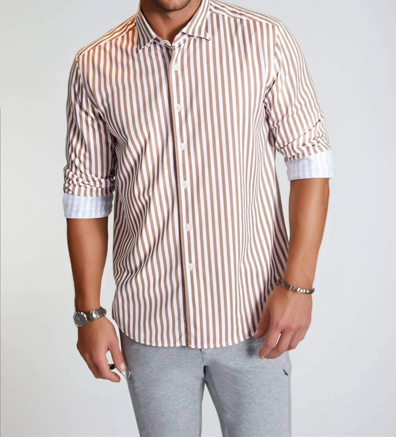 Buki - The Go Big Stripe Long Sleeve Tech Shirt