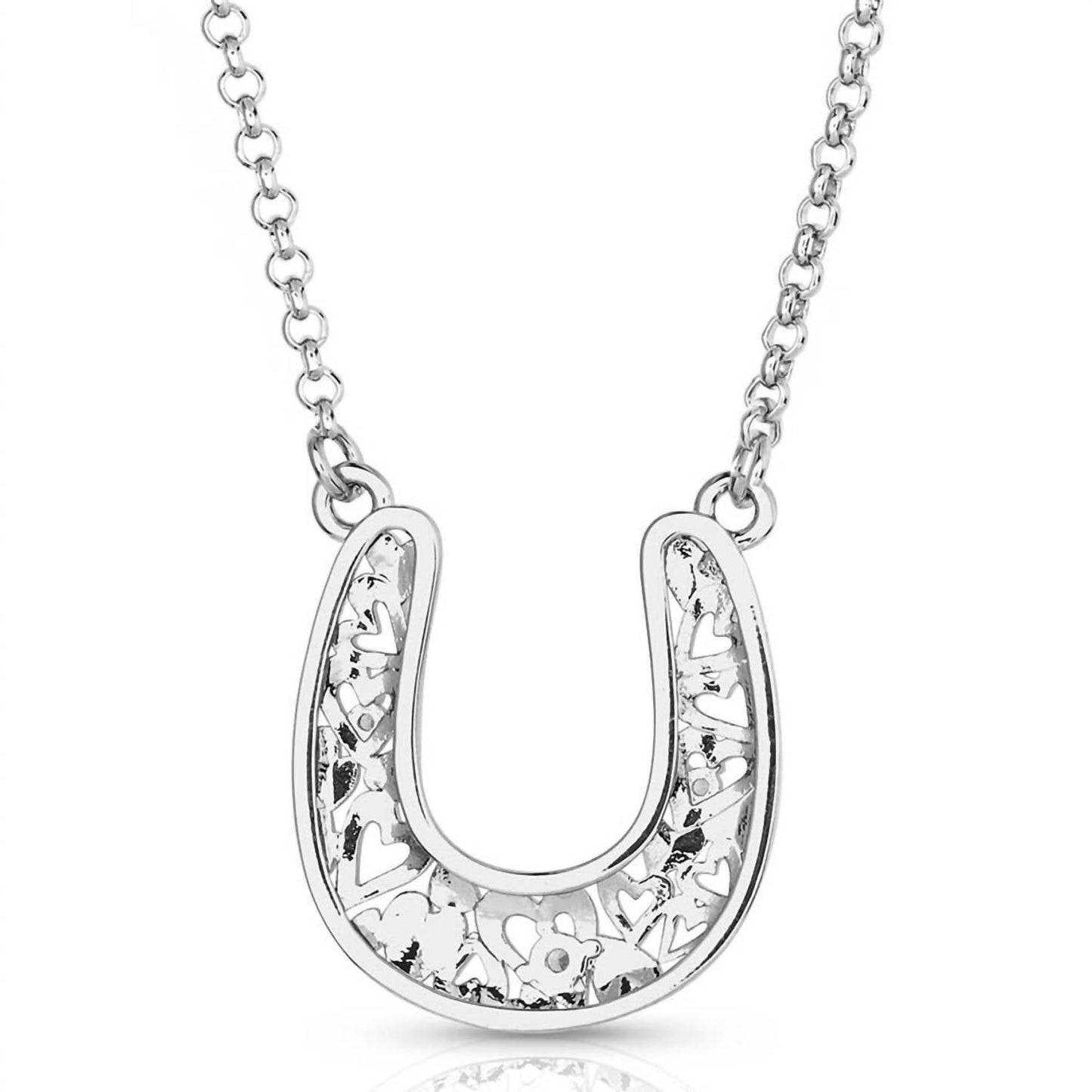 Montana Silversmiths - Heartfelt Luck Horseshoe Necklace