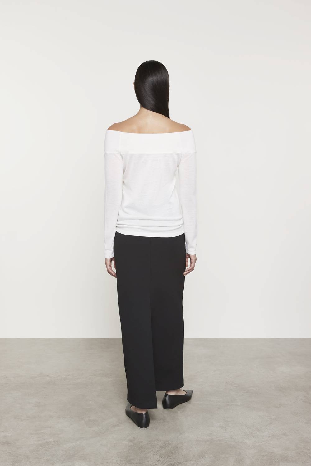 Enza Costa - TISSUE CASHMERE EXPOSED SHOULDER SWEATER