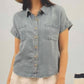 Blu Pepper - short sleeve denim shirt