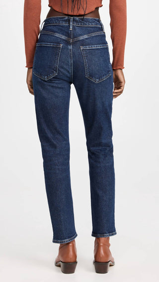 Agolde - Riley High Rise Straight Crop Jean