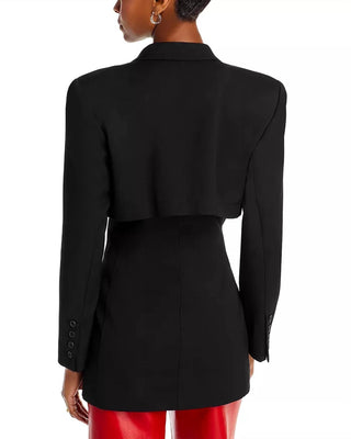Blazer com aba de tempestade ajustada