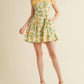 &Merci - Floral Pleated And Flare Romper