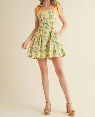 &amp;Merci - Macacão Floral Plissado e Flare