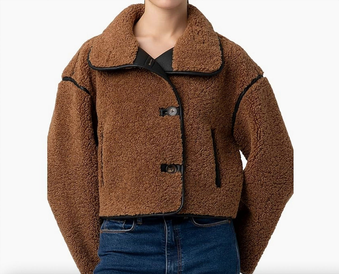 Blanknyc - Sherling Cropped Jacket