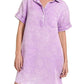 Trendsi - Zenana Tencel Mineral Washed Collared Shirts Dress