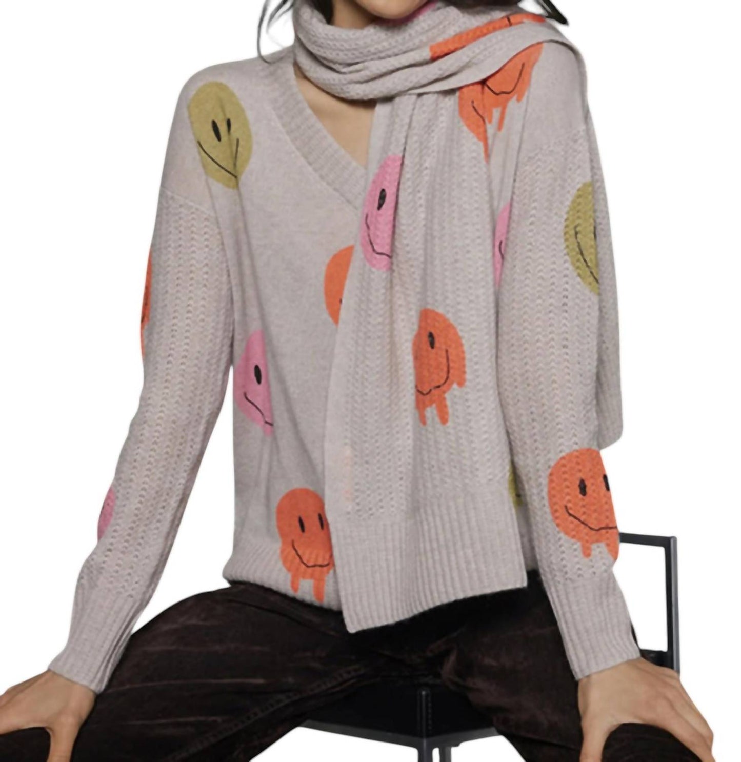 Lisa Todd - Mood Check Cashmere Sweater
