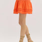Entro - Accented Ruffled Mini Skirt