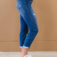 Judy Blue - Mid Rise Light Destroyed Boyfriend Jeggings