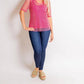 Azi - Jeweled Two Piece Netted Top