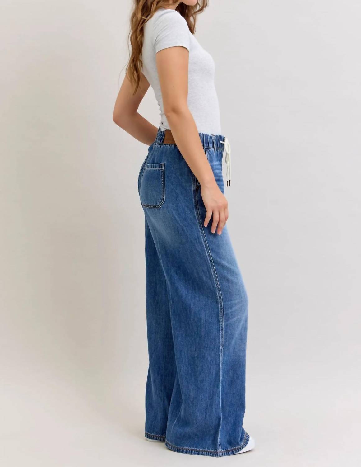 Judy Blue - High Waist Featherweight Palazzo Jeans