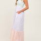 In February - Sherbert Striped Shoulder Tie Maxi Dress