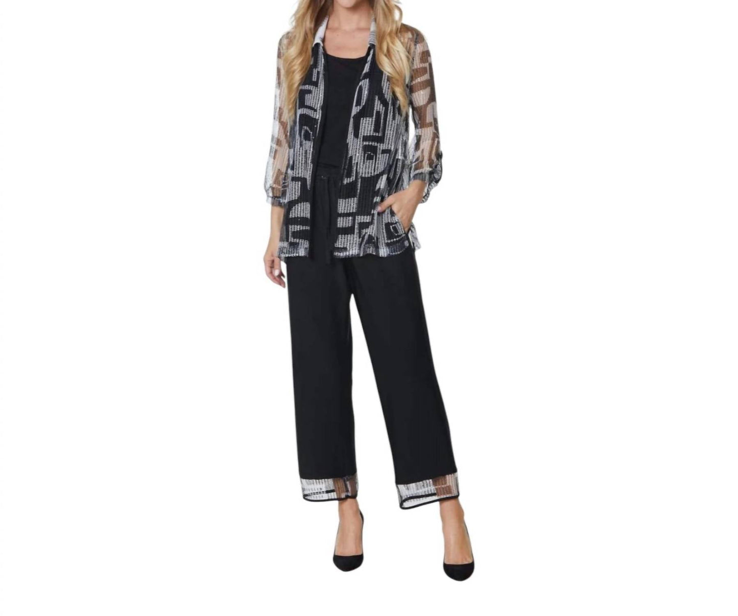 Multiples - Hem Band Ankle Pants