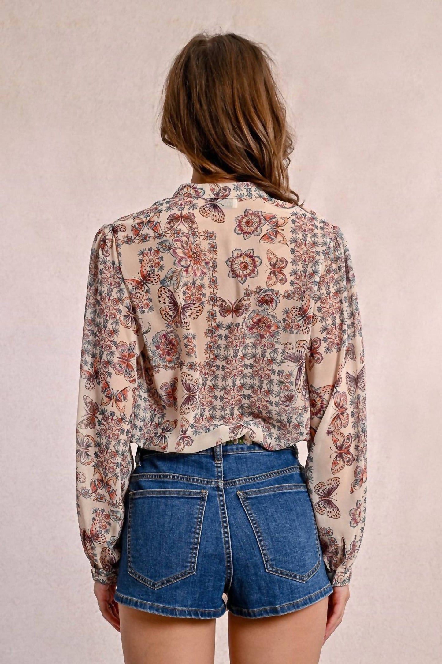 Molly Bracken - Butterfly Tie Front Blouse