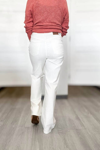 Judy Blue - Jeans de cintura alta e perna larga