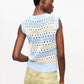 Ganni - Cotton Crew Neck Vest