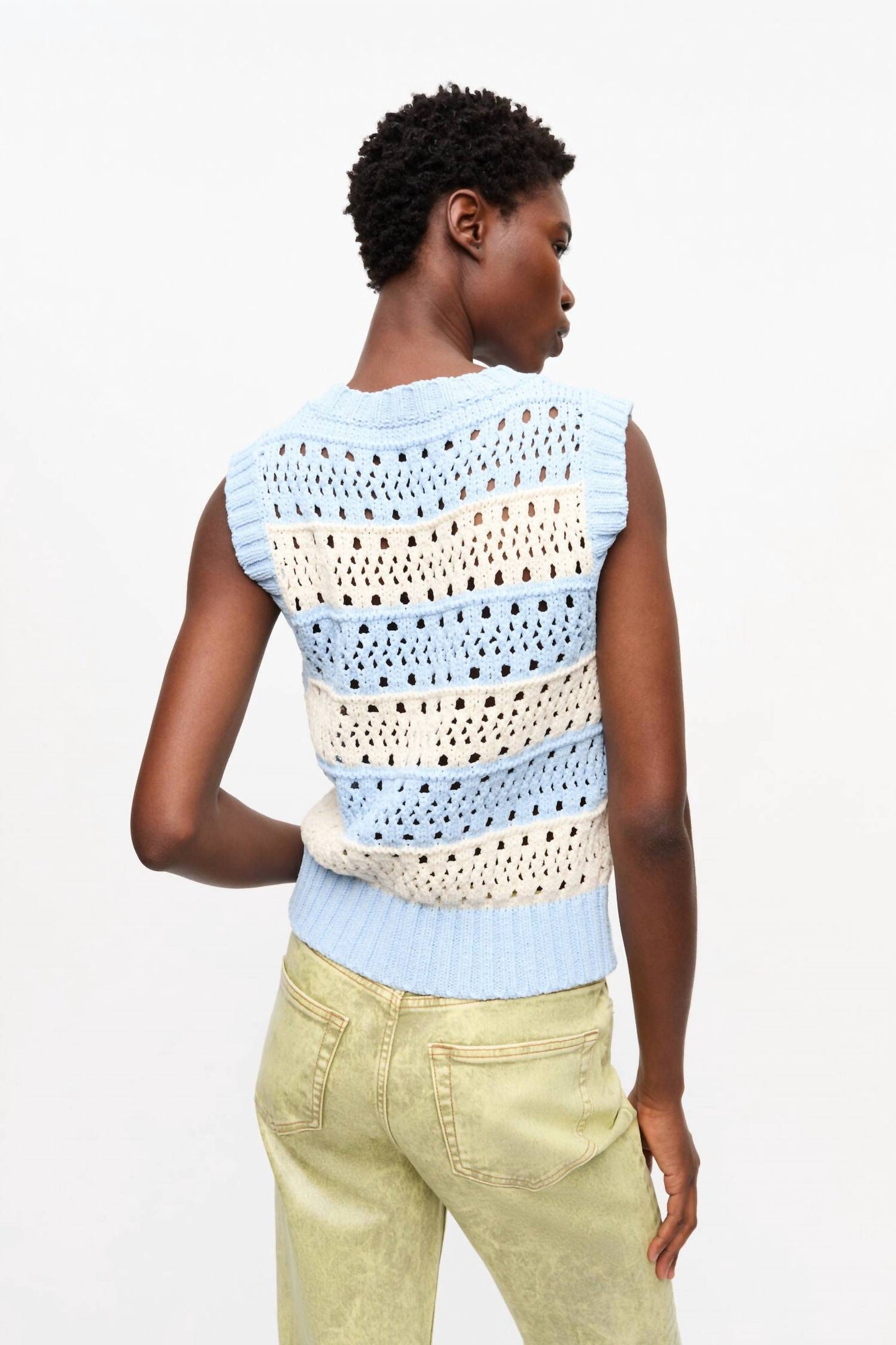 Ganni - Cotton Crew Neck Vest