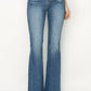 Risen - High Rise Patched Pocket Front Flare Jeans