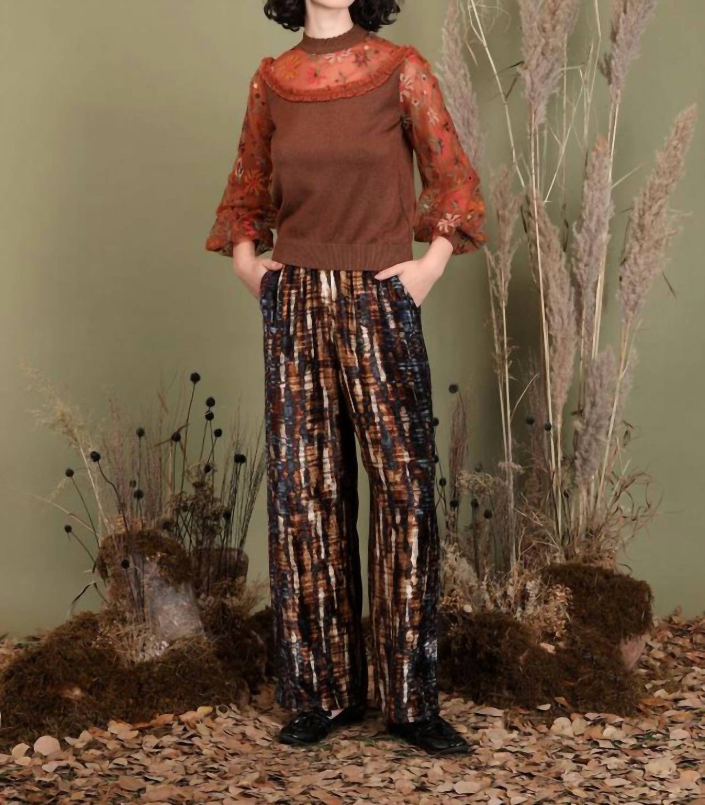 -Bl^Nk- - Lerivina Straight Leg Trouser