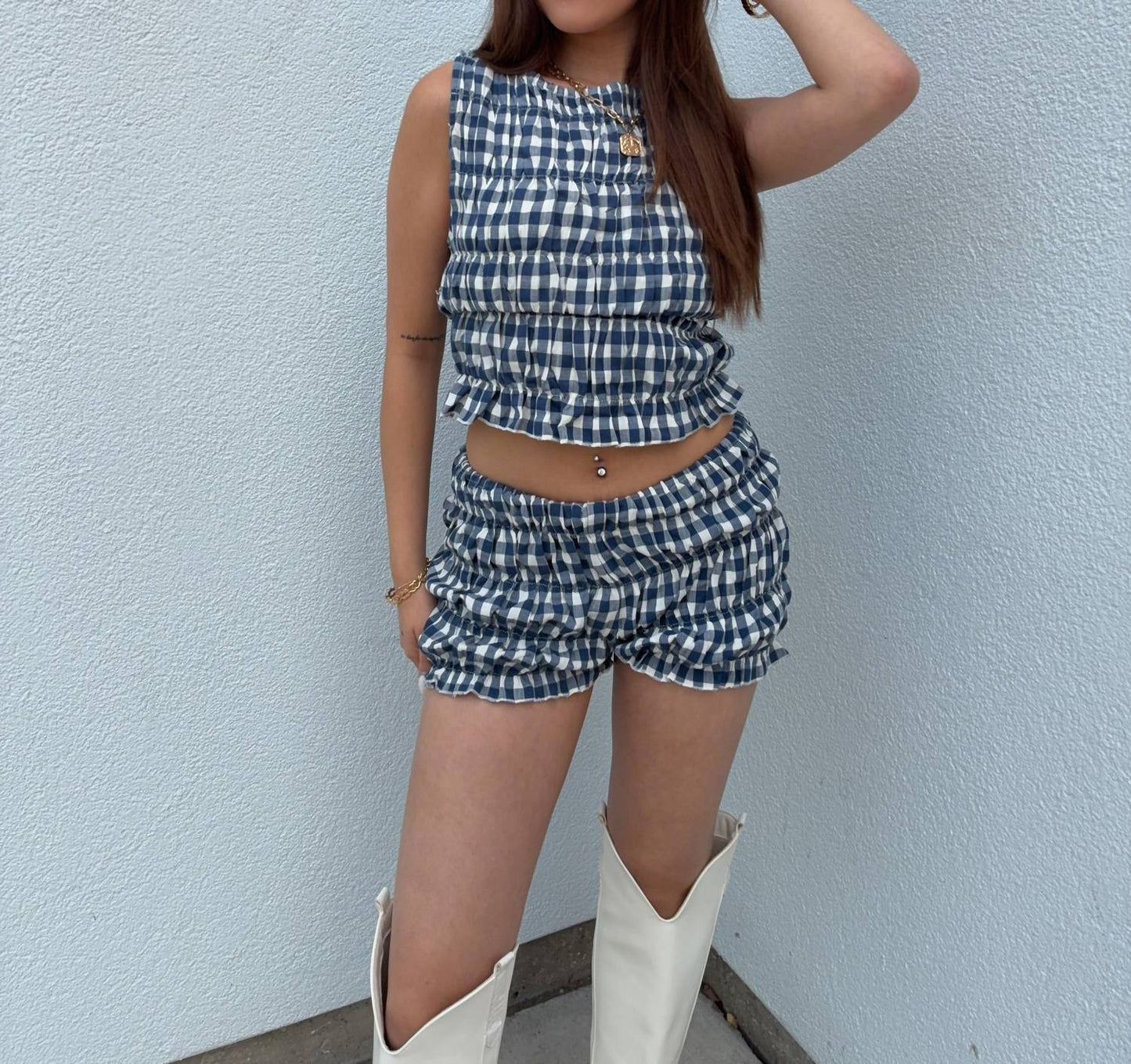 Pretty Garbage - Tailgate Smocked Top