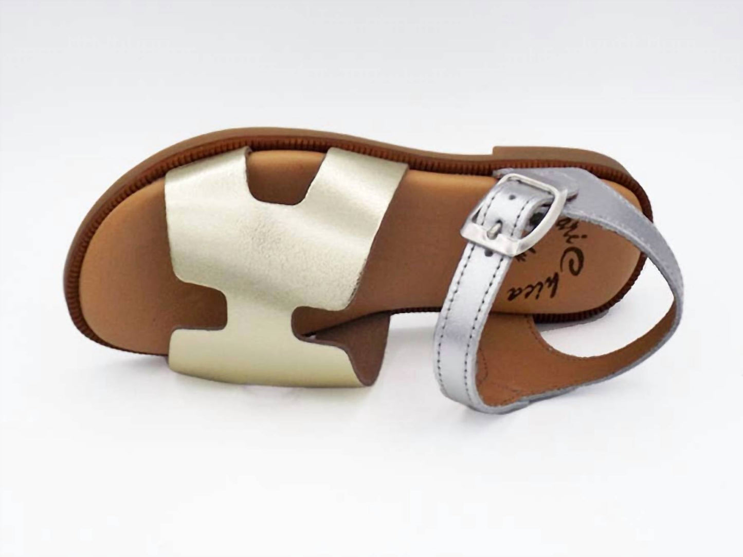 Calzados Fernandez Alonso Sl - Girl's Metallic Leather Sandal